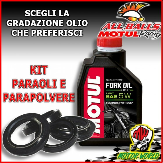 KIT REVISIONE FORCELLA PARAOLI PARAPOLVERE OLIO Moto Guzzi V7 Cassic 2008