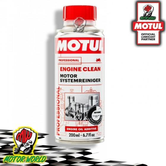 Motul Engine Clean Moto Additivo Trattamento Lavaggio Olio Motore Moto 200ml