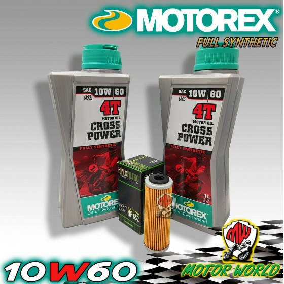 TAGLIANDO MOTOREX CROSS POWER 10W60 + KTM 530 XC-W  2010