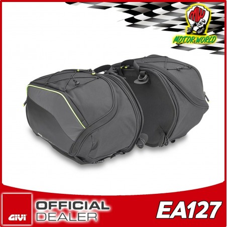 Coppia di borse laterali GIVI EA127 estensibili per moto 30 lt
