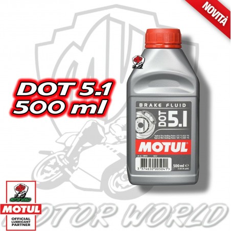 Motul DOT 5.1 Olio Liquido freni Auto moto ABS 0.5lt 100% Sintetico Brake Fluid