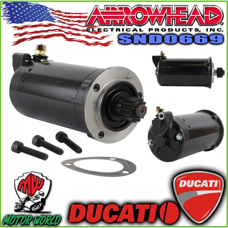 SND0669 MOTORINO AVVIAMENTO ARROWHEAD DUCATI GT 1000 Touring 2009