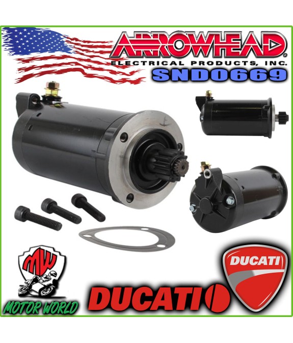SND0669 MOTORINO AVVIAMENTO ARROWHEAD DUCATI GT 1000 Touring 2009