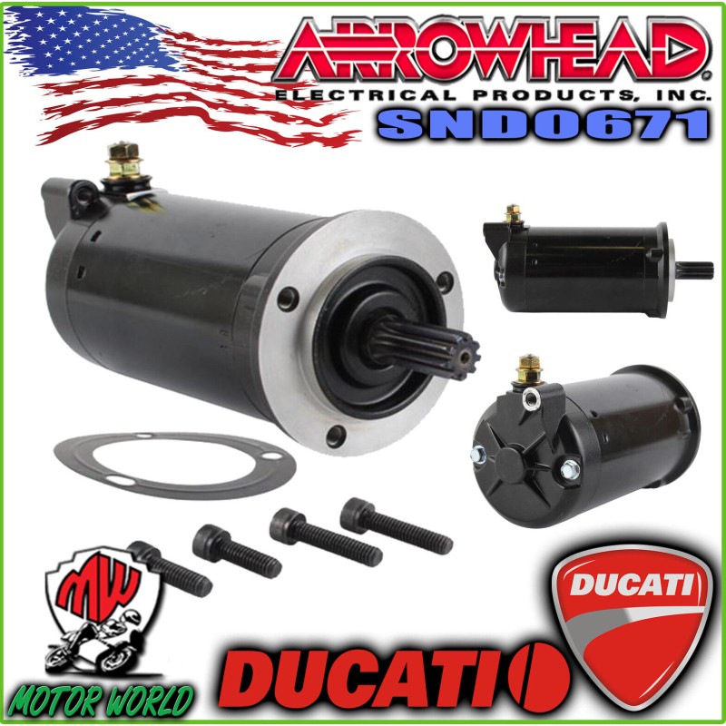 SND0671 MOTORINO AVVIAMENTO ARROWHEAD DUCATI Streetfighter 1100 S 2010