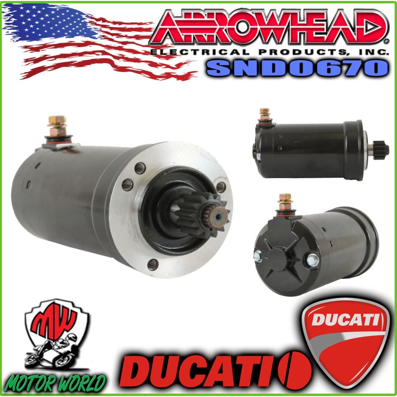 SND0670 MOTORINO AVVIAMENTO ARROWHEAD DUCATI SS 900 Supersport 2000 2001 2002