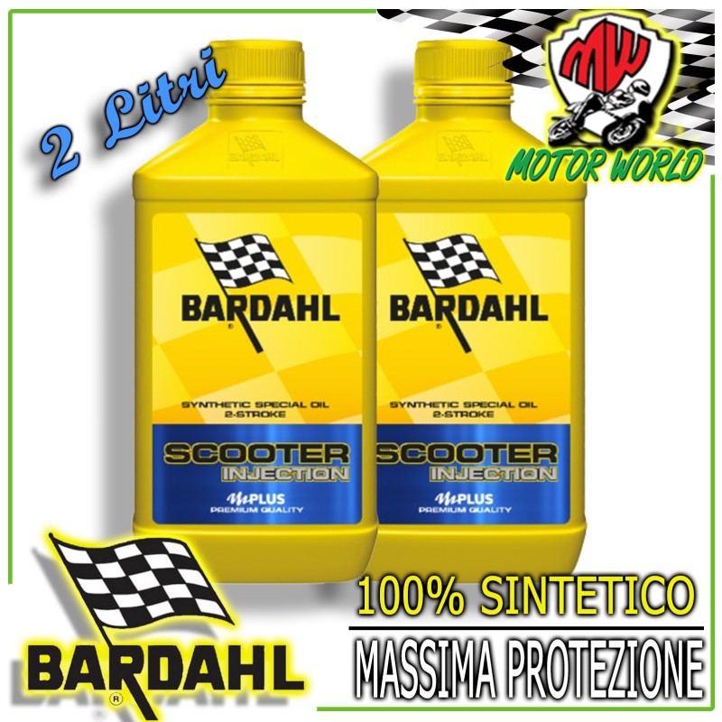 2 LT OLIO ALTE PRESTAZIONI MOTORE 2T BARDAHL MOTO SCOOTER INJECTION 2 TEMPI