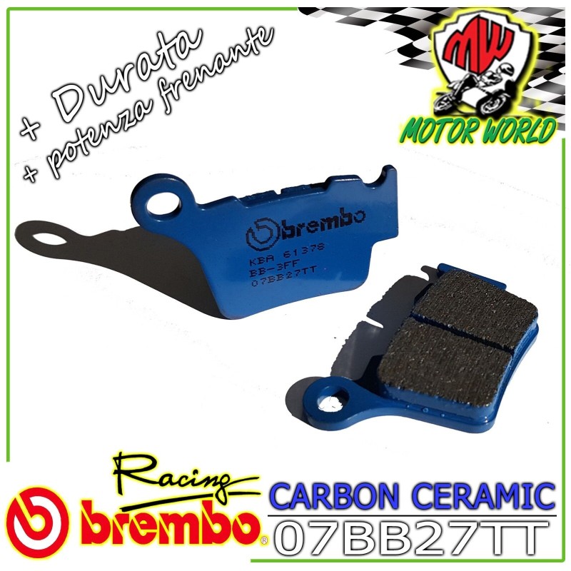 COPPIA PASTIGLIE BREMBO CERAMICHE POSTERIORI SWM RS R 300 / 500 2015 --