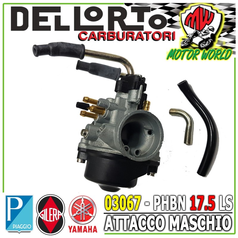 03067 CARBURATORE DELL'ORTO PHBN 17.5 LS ARIA MANUALE MALAGUTI F12 R F10 F15 50