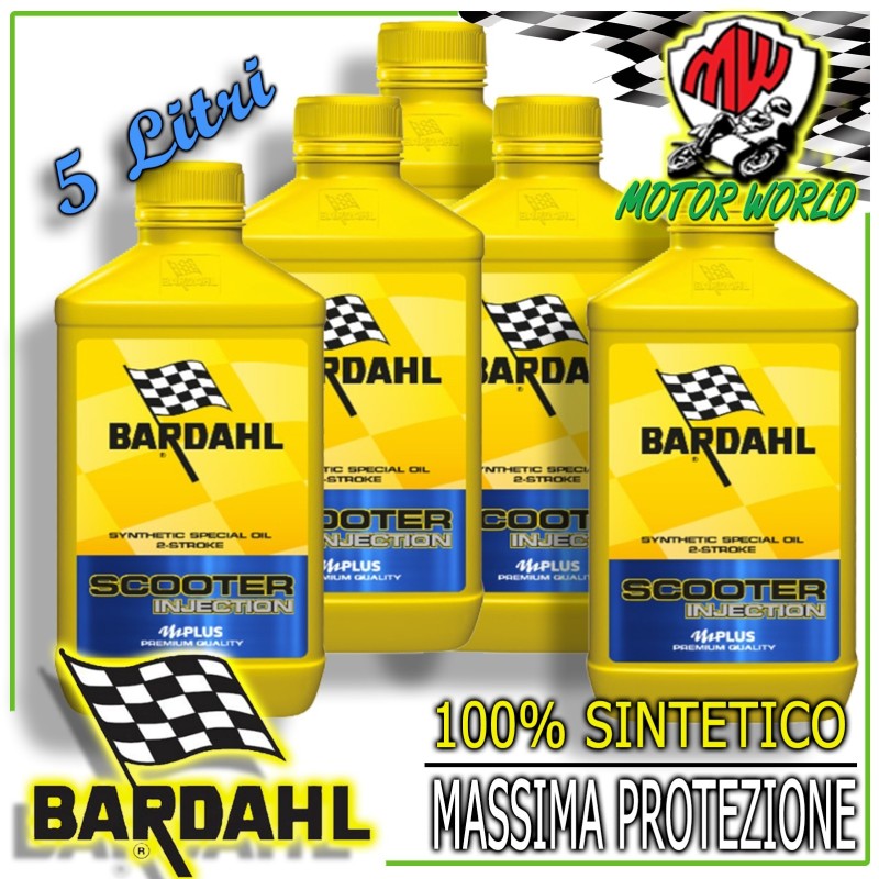 5 LT. OLIO MISCELA BARDAHL SCOOTER INJECTION 2 TEMPI SYNTHETIC