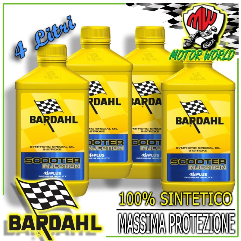 OLIO MOTO 2 TEMPI SCOOTER INJECTION BARDAHL 4 LITRI - 201140