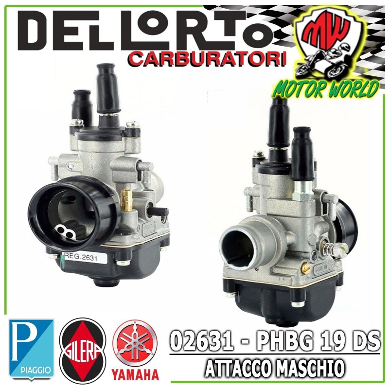 CARBURATORE DELL'ORTO PHBG 19 DS PER MOTORE MINARELLI VERTICALE 2T 50 ARIA