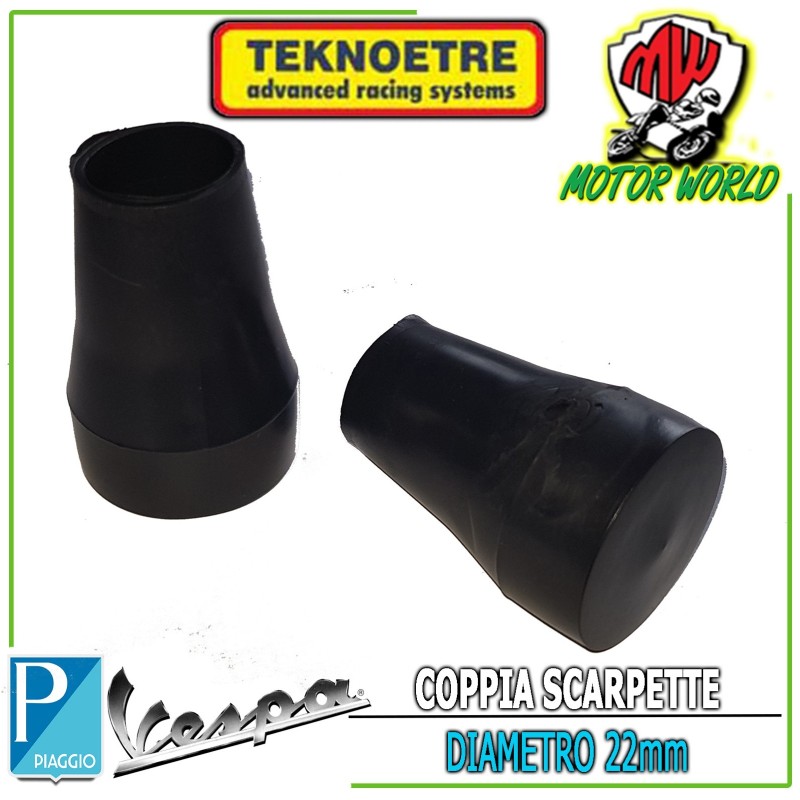 COPPIA GOMMINI SCARPETTE CAVALLETTO VESPA PX 125 150 200 PK COSA