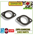 COPPIA GUARNIZIONI DI SCARICO MARMITTA MOTORI PIAGGIO SKIPPER 125 150 180 2T