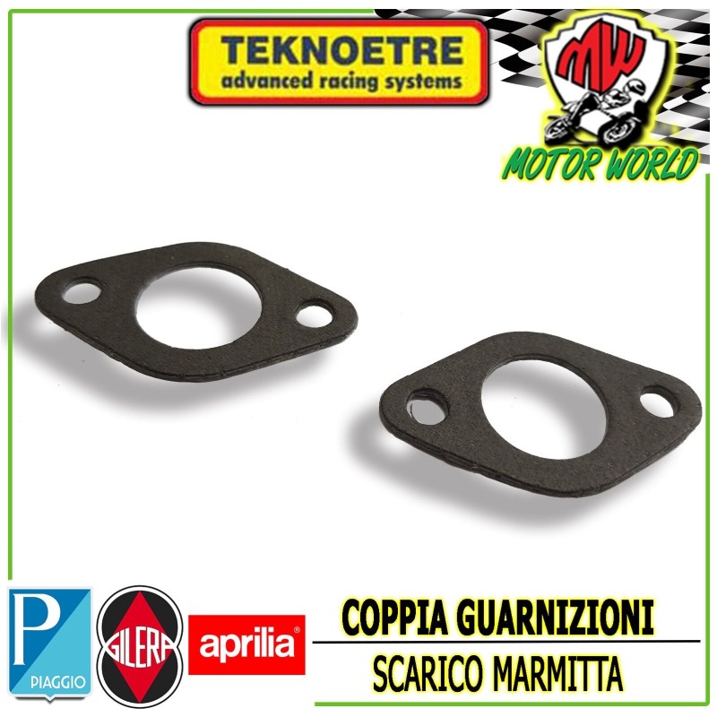 COPPIA GUARNIZIONI DI SCARICO MARMITTA GILERA TYPHOON ICE DNA EASY 50 2T