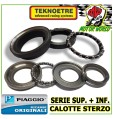 SERIE SUPERIORE + INFERIORE CALOTTE STERZO ORIG. PIAGGIO VESPA 50 90 125 ET3
