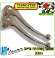 COPPIA LEVE FRENO FRIZIONE CROMATA CON PALLINO VESPA 125 PRIMAVERA 1967 - 1983