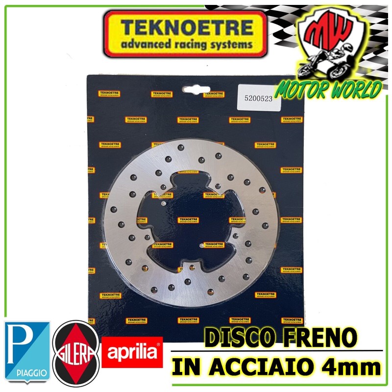 DISCO FRENO ANTERIORE ACCIAIO 4mm  PIAGGIO ZIP SP 50 1996 -