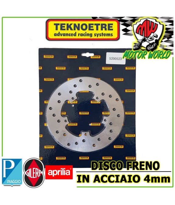 DISCO FRENO ANTERIORE ACCIAIO 4mm  PIAGGIO ZIP SP 50 1996 -