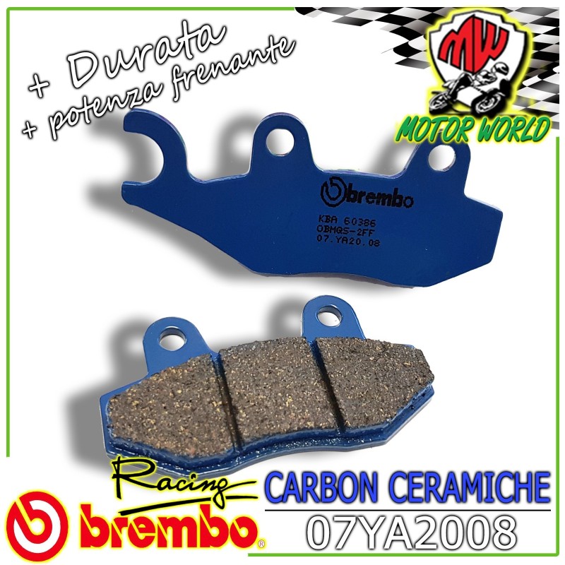 PASTIGLIE BREMBO CARBON CERAMICHE POSTERIORI YAMAHA  XTZ SUPER TENERE 750	1989 -