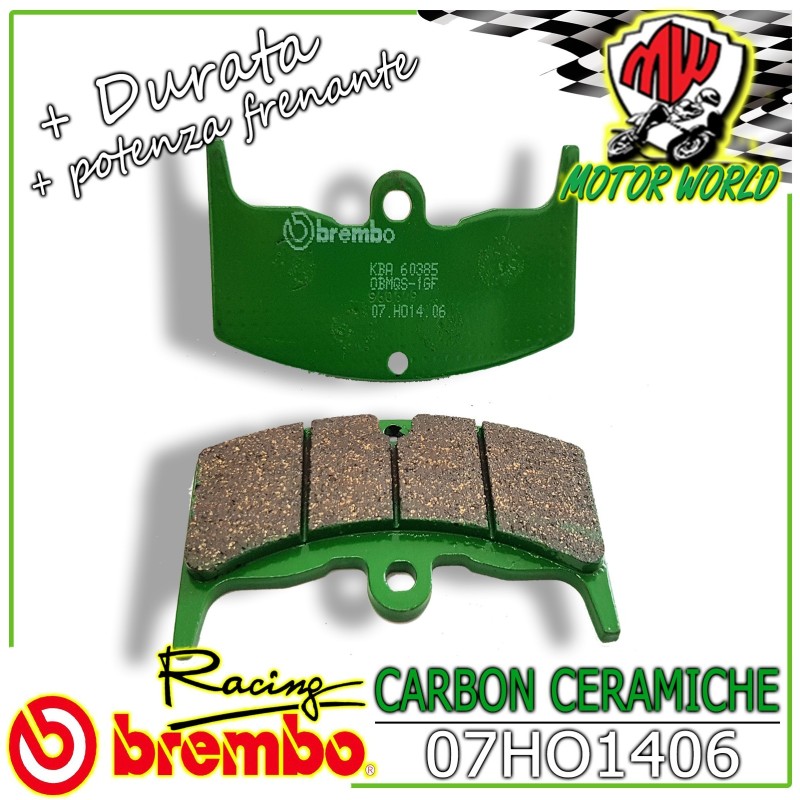 07HO1406 PASTIGLIE BREMBO CERAMICHE ANTERIORI HONDA VTR INTERCEPTOR 250	1988
