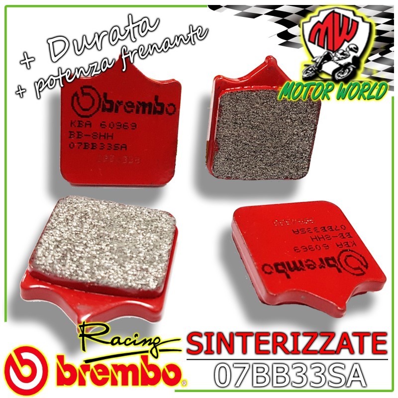 07BB33SA PASTIGLIE FRENO BREMBO SINTER ANTERIORI APRILIA RSV NERA 1000 2004-2008
