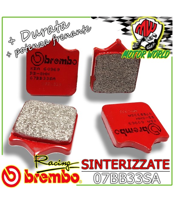 07BB33SA PASTIGLIE FRENO BREMBO SINTER ANTERIORI APRILIA RSV NERA 1000 2004-2008
