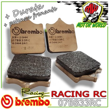 07BB33RC PASTIGLIE FRENO BREMBO RACING ANTERIORI APRILIA RSV NERA 1000 2004-2008