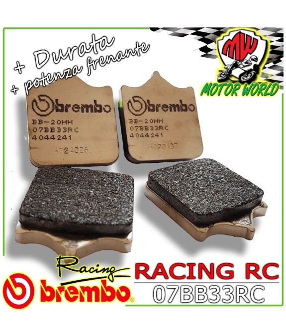 07BB33RC PASTIGLIE FRENO BREMBO RACING ANTERIORI APRILIA RSV NERA 1000 2004-2008