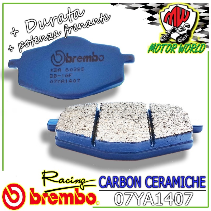 07YA1407 PASTIGLIE BREMBO CERAMICHE POSTERIORI YAMAHA YZ 250 1988
