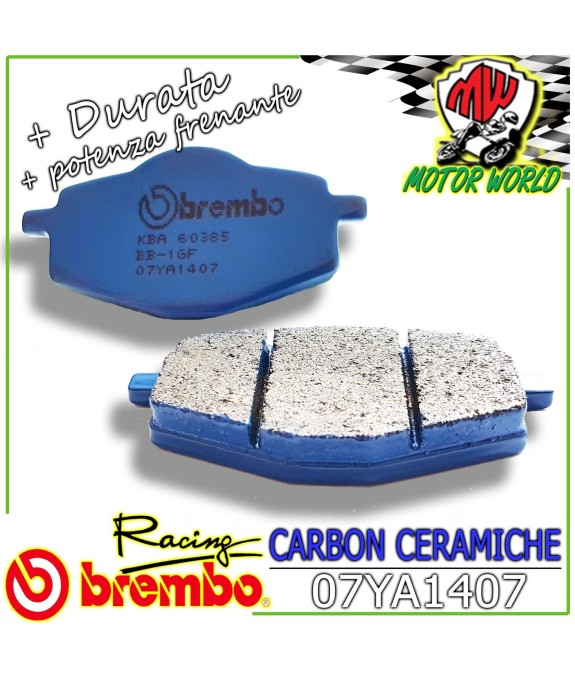 07YA1407 PASTIGLIE BREMBO CERAMICHE POSTERIORI YAMAHA YZ 250 1988
