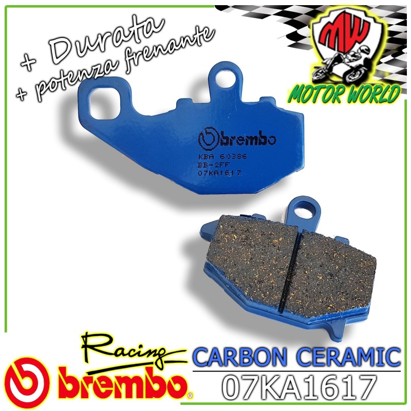 07KA1617 PASTIGLIE BREMBO CERAMIC POSTERIORI KAWASAKI ZZR 600 2006 - 2007