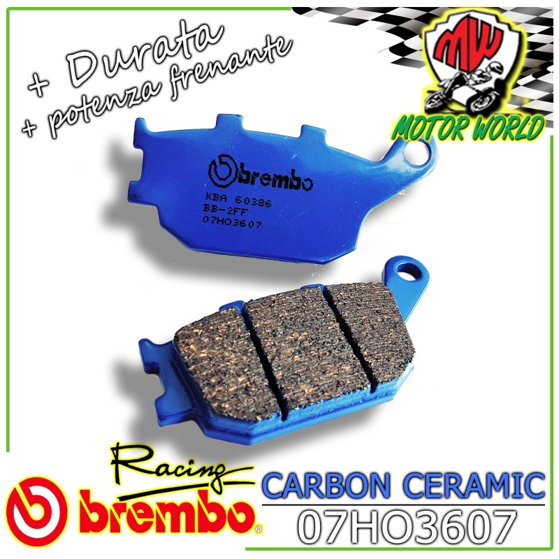 07HO3607 PASTIGLIE BREMBO CERAMIC POSTERIORI YAMAHA YZ-F R6 600 2003 - 2016
