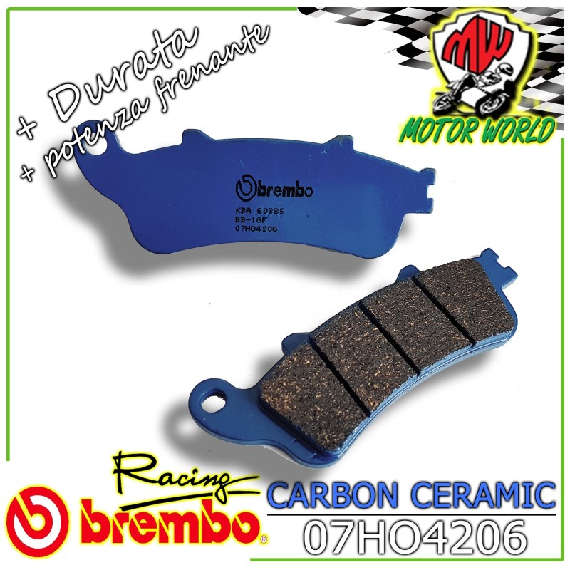07HO4206 PASTIGLIE BREMBO CERAMIC ANTERIORI PEUGEOT LOOXOR 125 2002 -