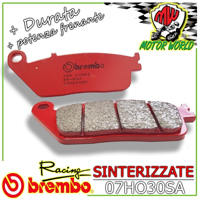07HO30SA PASTIGLIE BREMBO SINT ANTERIORI YAMAHA  WR X SUPERMOTO 125 2009 - 2013