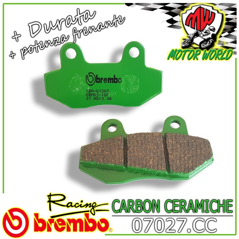 07027CC PASTIGLIE BREMBO CERAMICHE ANTERIORI SYM  WOLF LEGEND 125	2002 -