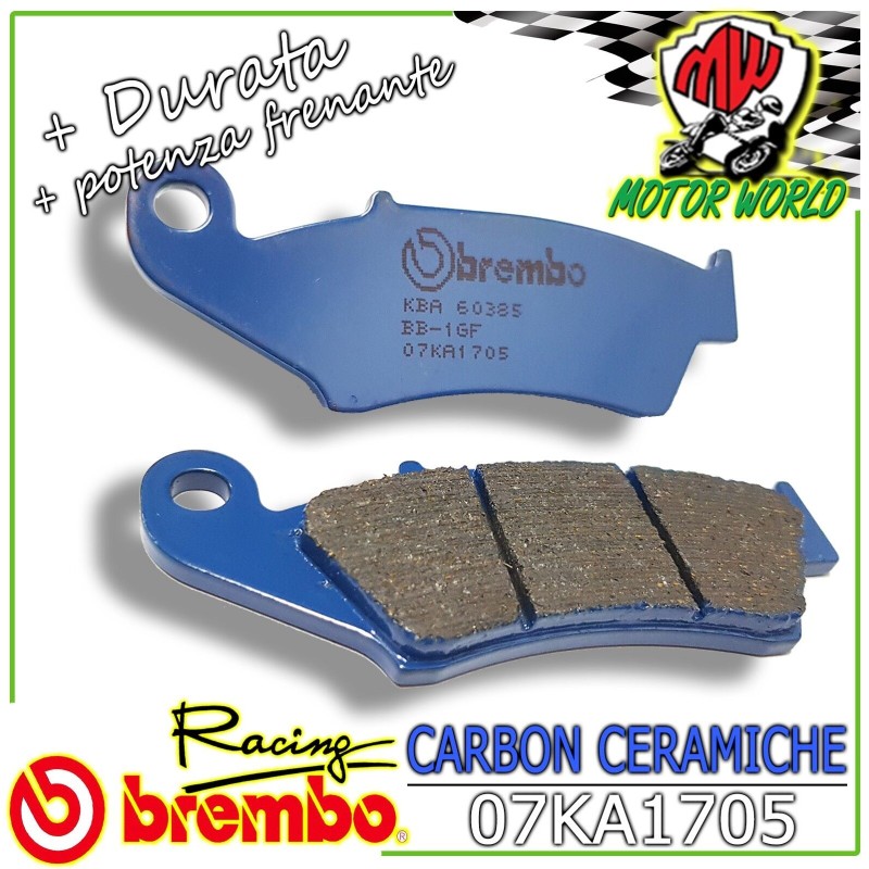 07KA1705 PASTIGLIE BREMBO CARBON ANTERIORI ZERO XU ZF 5.7 1 2013