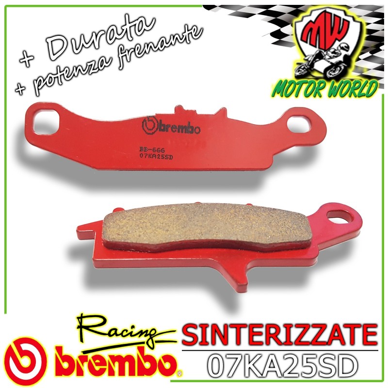 07KA25SD PASTIGLIE BREMBO SINT PINZA DESTRA SUZUKI QUADRUNNER TWIN PEAKS 700