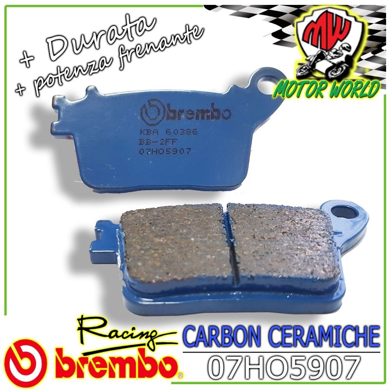 PASTIGLIE BREMBO CERAMICHE POSTERIORI YAMAHA  YZ-F R6 600	2017 - 2018