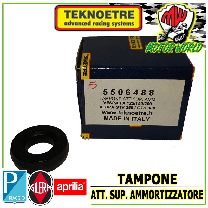 TAMPONE ATTACCO SUPERIORE AMMORTIZZATORE PIAGGIO VESPA GTV 300 V. MONTENAPOLEONE