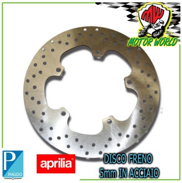 DISCO FRENO ANTERIORE IN ACCIAIO 5mm PIAGGIO X9 500 2001 2002 2003
