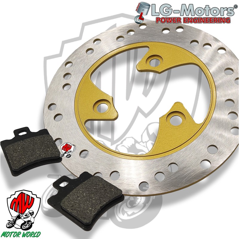 KIT DISCO FRENO ANTERIORE + PASTIGLIE ORGANICHE PIAGGIO  NTT 50 FINO AL 1995