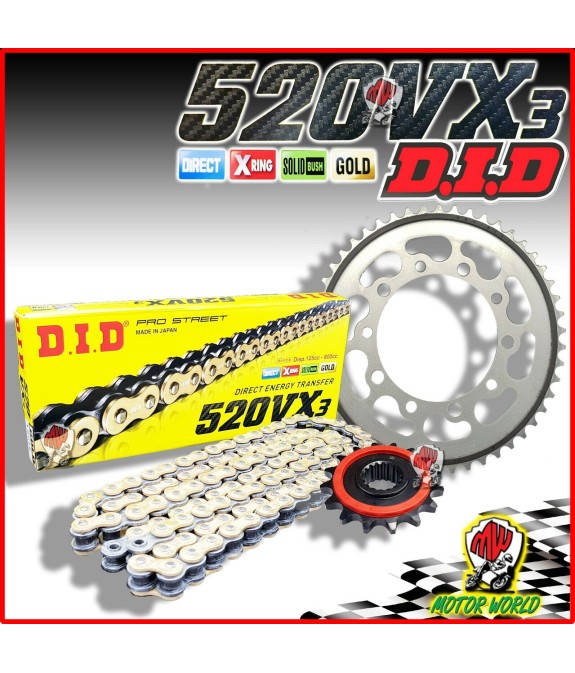 KIT TRASMISSIONE CATENA DID CORONA PIGNONE KAWASAKI Z 800 E CDS 2013 2014