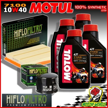 KIT TAGLIANDO OLIO MOTUL 7100 10W40 + FILTRI BMW S 1000 XR 2015 2016 2017 2018