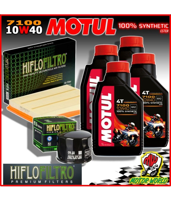 KIT TAGLIANDO OLIO MOTUL 7100 10W40 + FILTRI BMW S 1000 XR 2015 2016 2017 2018