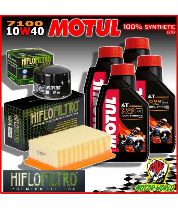 KIT TAGLIANDO OLIO MOTUL 7100 10W40 + FILTRI BMW F 800 ST Touring 2012