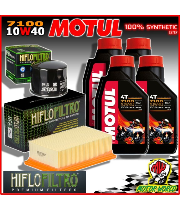 KIT TAGLIANDO OLIO MOTUL 7100 10W40 + FILTRI BMW F 800 R Chris Pfeiffer Replica
