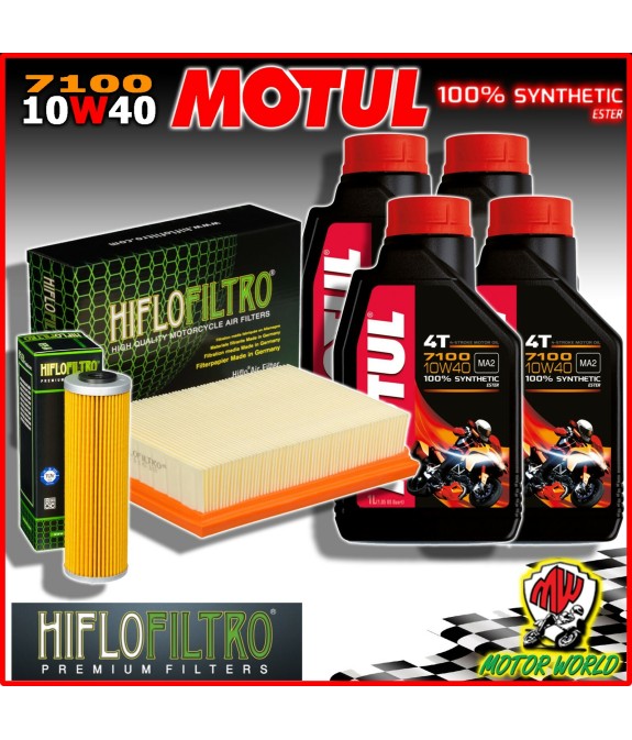 KIT TAGLIANDO OLIO MOTUL 7100 10W40 + FILTRI KTM 1290 Super Duke R 2018