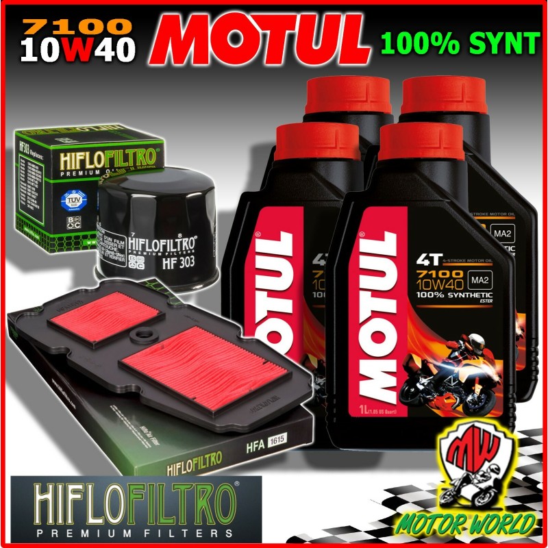 KIT TAGLIANDO OLIO MOTUL 7100 10W40 + FILTRI HONDA XL 650 V Transalp 2007