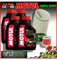 KIT TAGLIANDO OLIO MOTUL 7100 10W40 + FILTRI KAWASAKI KFX 400 2005 2006