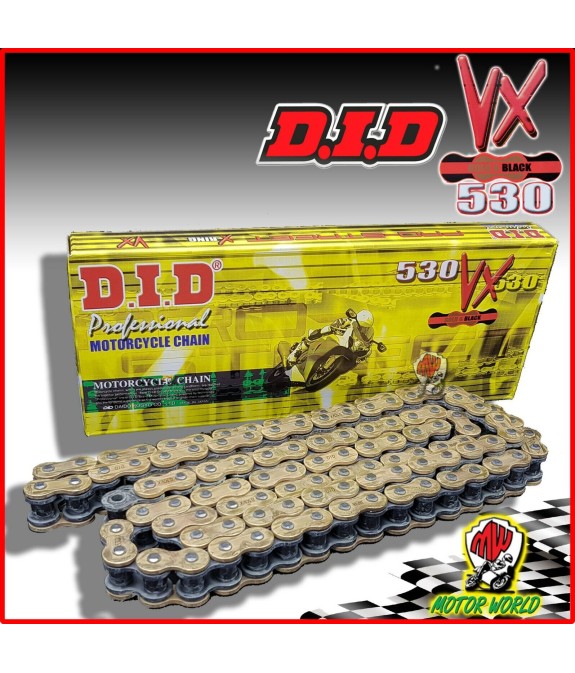 CATENA TRASMISSIONE DID 530 VX 122 MAGLIE per TRIUMPH MV AGUSTA DUCATI APRILIA